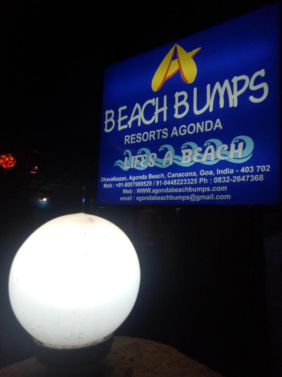Agonda Beach Bumps Otel Dış mekan fotoğraf
